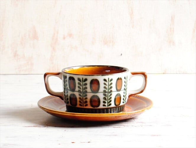 boch(ノア)　レア！　スープカップ×2個　ベルギー boch(ノア)レア！スープカップ×2個ベルギー