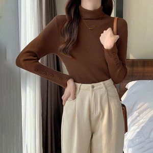 タートルネック ニット レディース 秋冬 リブニット 韓国 トップス きれいめ 大人 おしゃれ かわいい カジュアル 長袖 長袖ニット 大人可愛い 大人女子