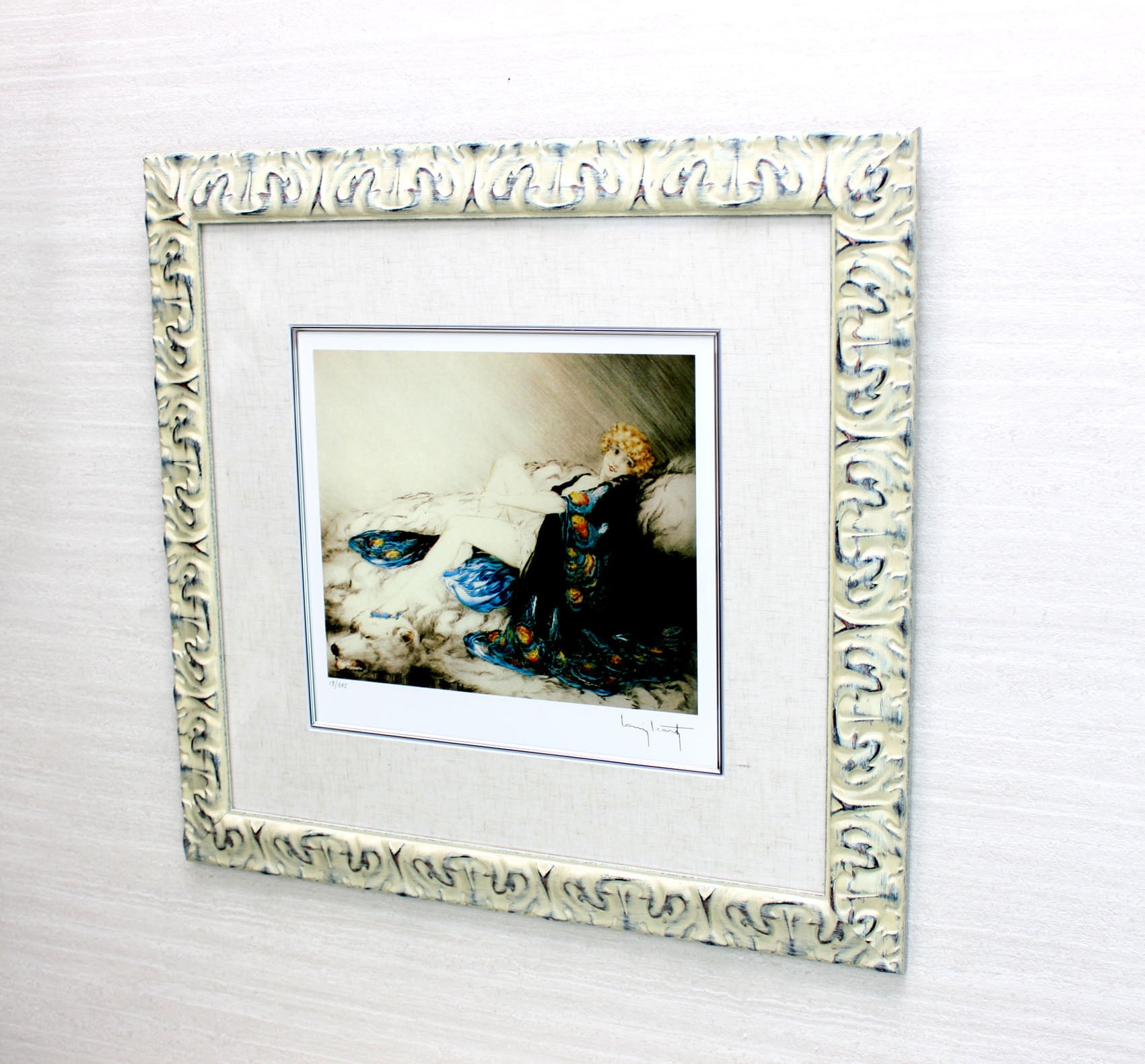 ルイ イカール「シルクローブ」作品証明書 展示用フック 限定375部エディション付複製画ジークレ