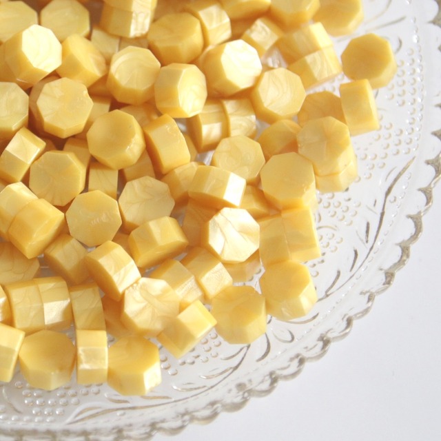 シーリングワックス　パールイエロー　50粒