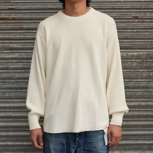 Olde H & Daughter(オールドエイチアンドドーター) 26AW "SILK COTTON THERMAL KNIT P/O" -ECRU-