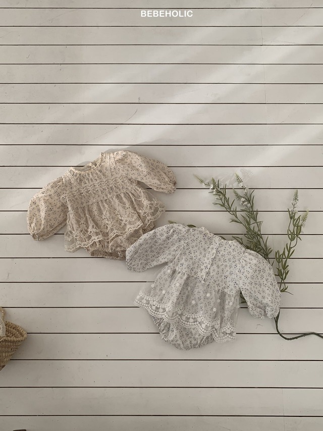 princess flower suit【bebeholic】※2月下旬〜3月上旬発送予定