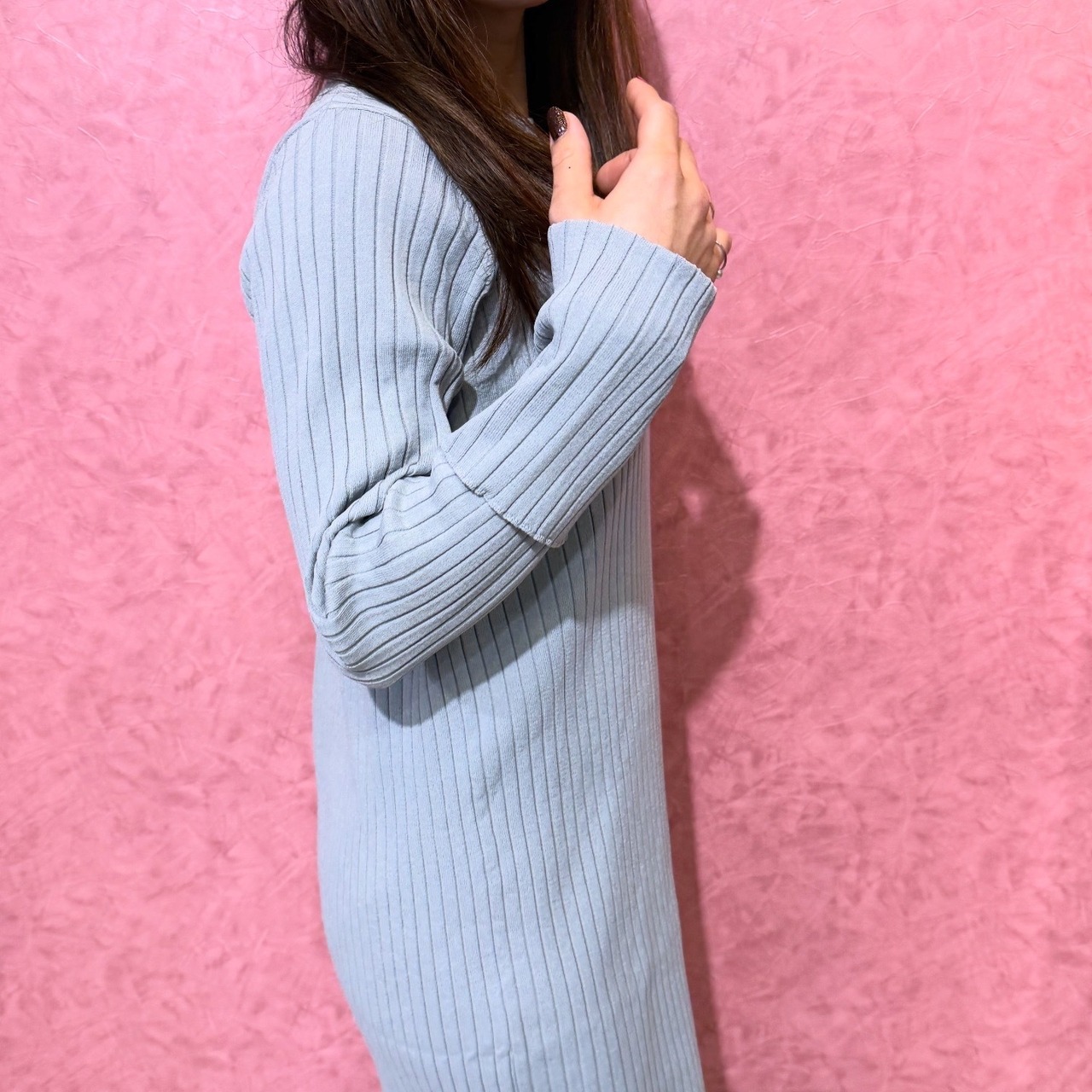 ロージー  Rosiee リブニットロングワンピース