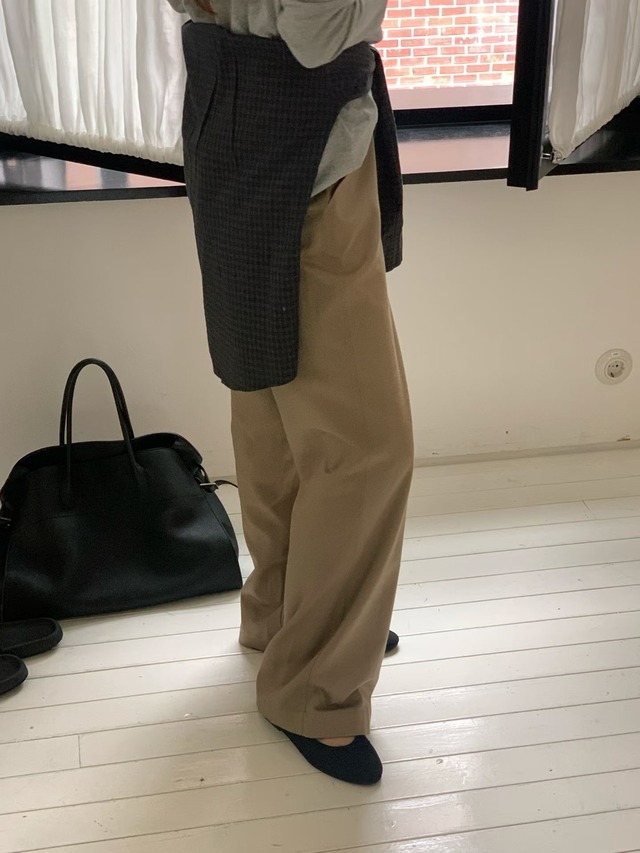 (予約) verveine / Pure brushed cotton long sleeve tee 2color