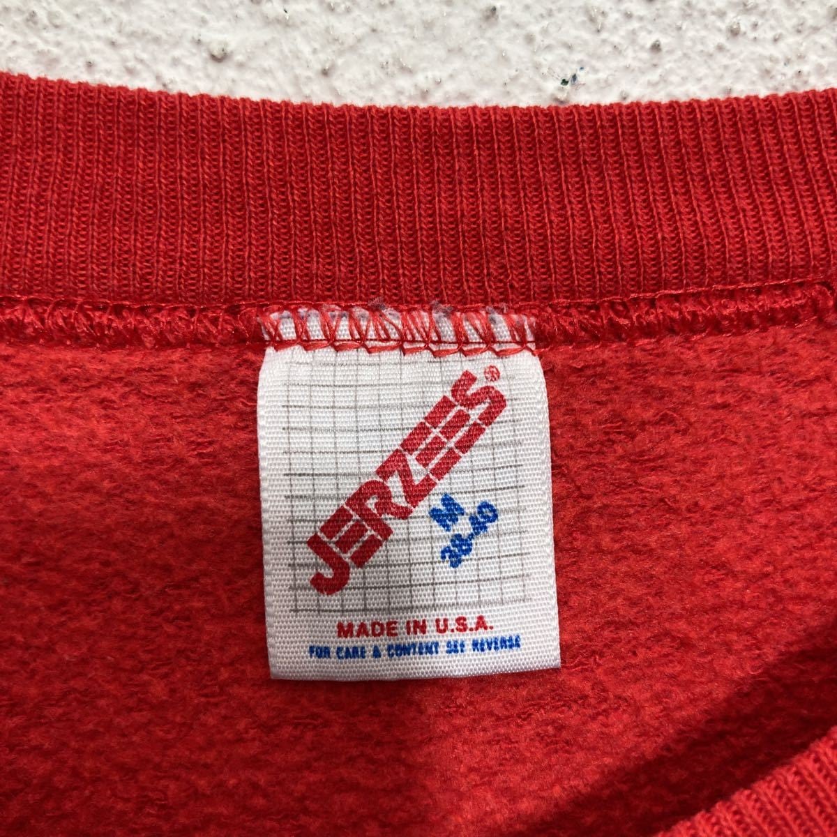 JERZEES スウェットトレーナー M レッド ジャージーズ USA製 古着卸 