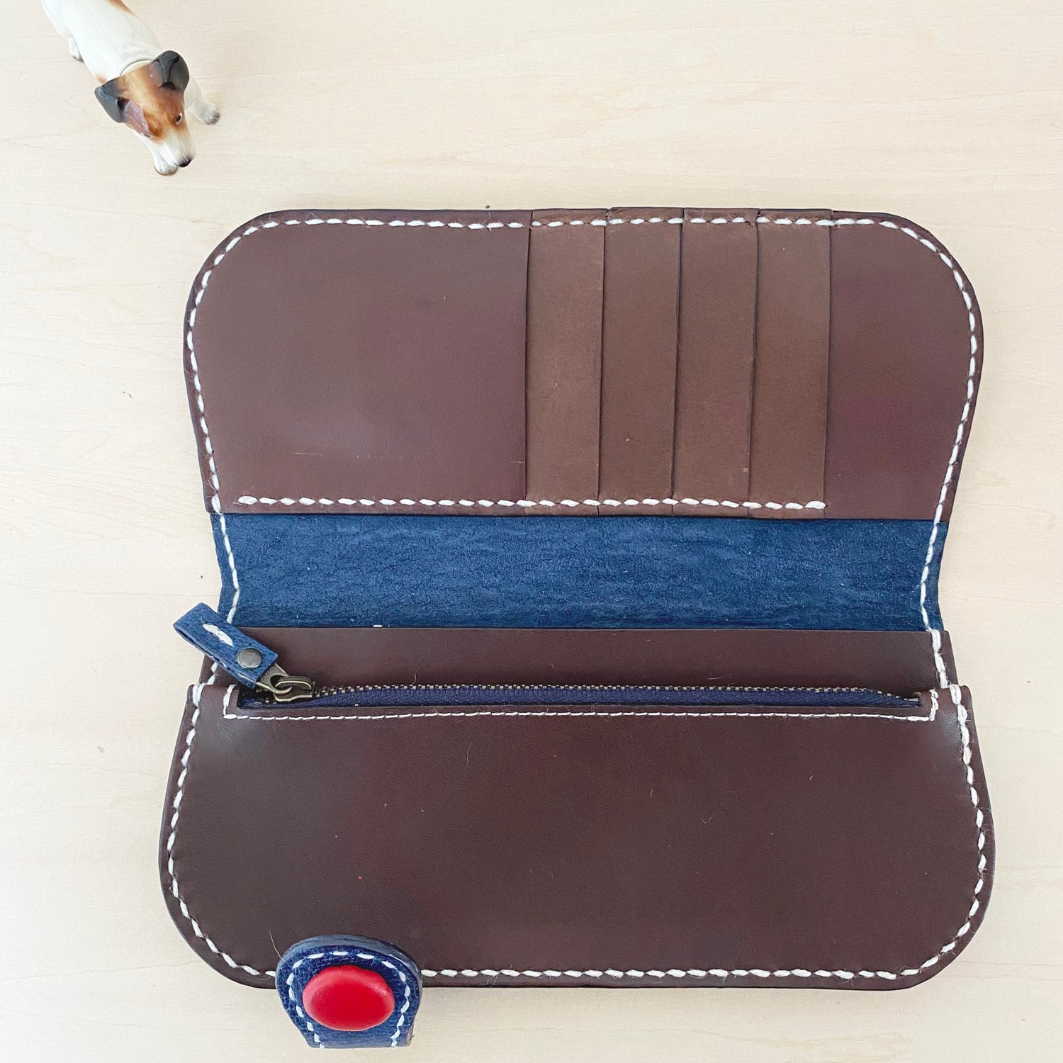 藍染め（型染め）長財布 | Leetama++Shop++