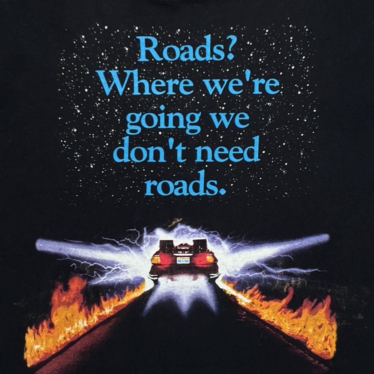 BACK TO THE FUTURE 'ROADS? WHERE WE'RE GOING WE DON'T NEED ROADS. 90s' UNIVERSAL 1582