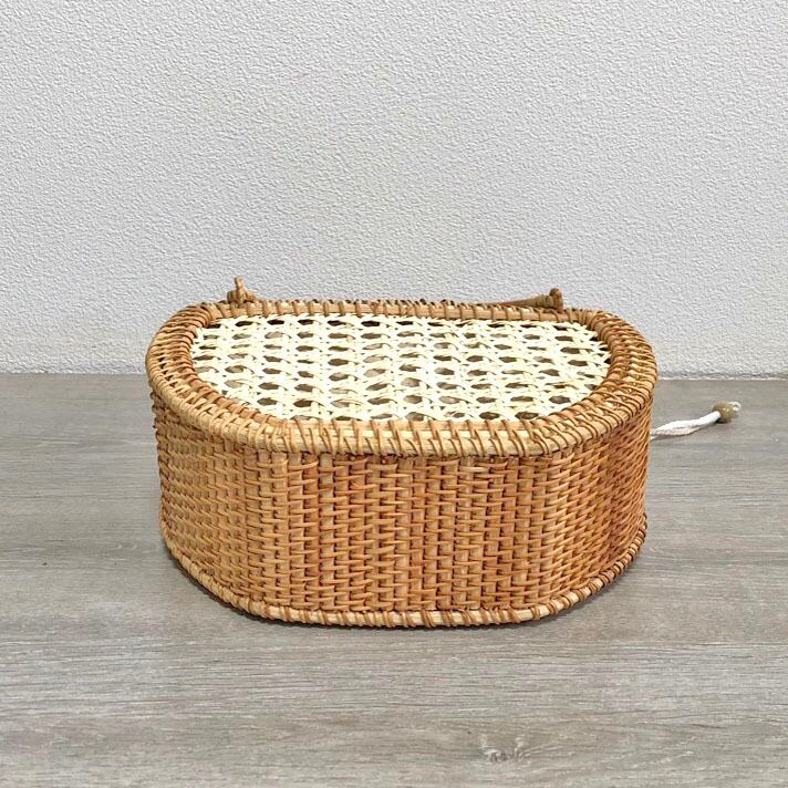 【大容量パック】無着色　ヨルダン館　ワディラム砂漠の砂　500g以上 ラタン バッグ（RTA-792） | Naturalsoul