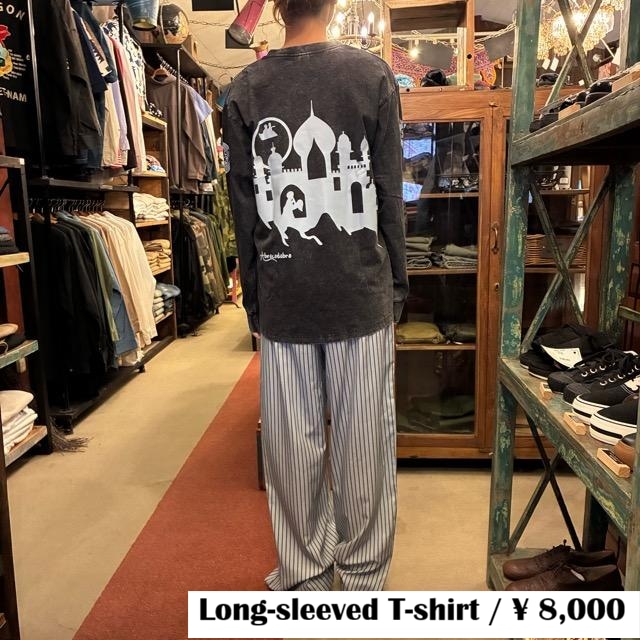 TOPANGA Lady's TOPANGA FIRECOUNTRY Pigment dyed T-shirt Abracadabra Black ピグメントダイ長袖Tシャツ アブラカタブラ ブラック 全4サイズ TOPANGA Lady's TOPANGA FIRECOUNTRY Pigment dyed T-shirt Abracadabra Black ピグメントダイ長袖Tシャツ アブラカタブラ ブラック 全4サイズ