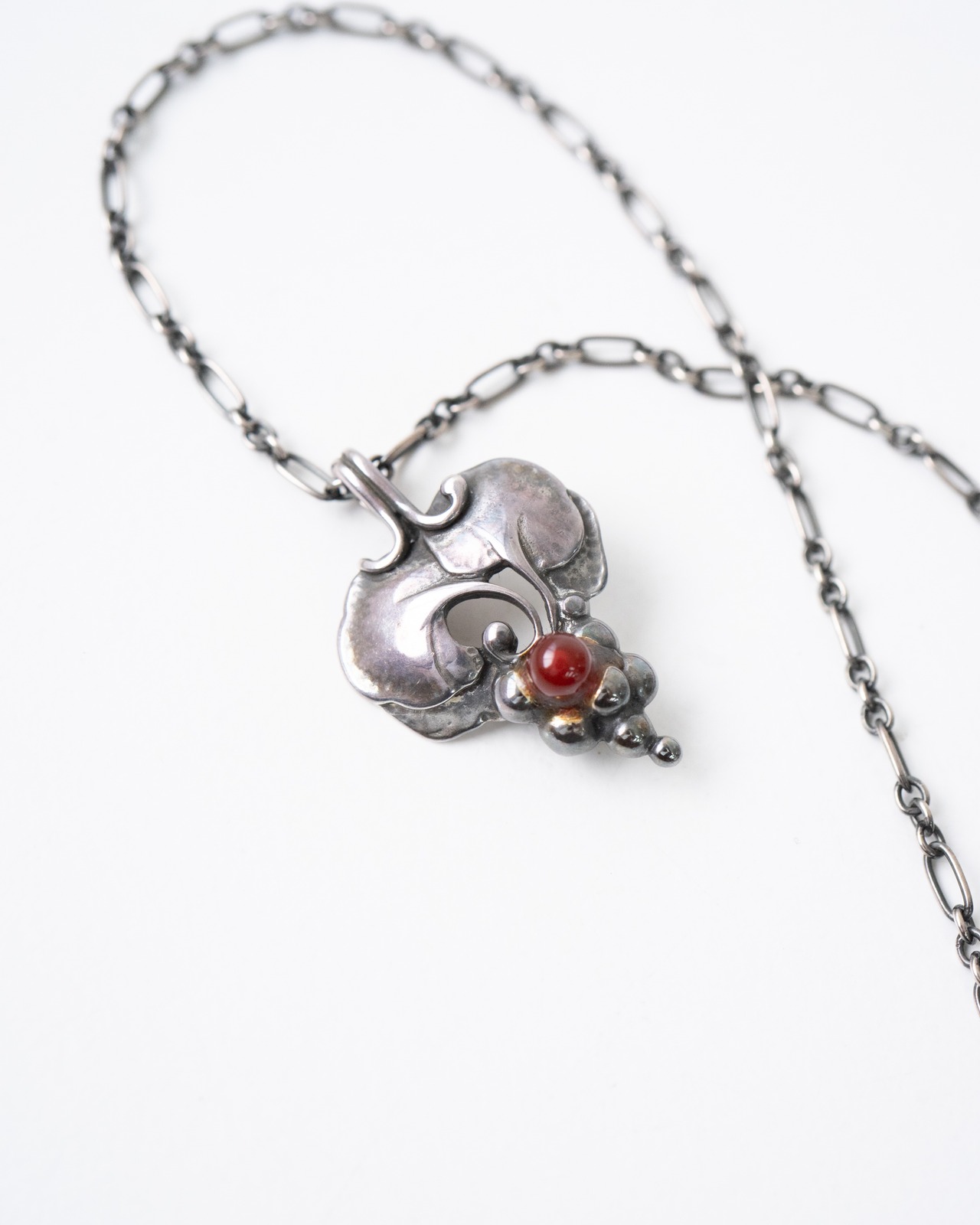 〈Georg jensen〉Carnelian necklace