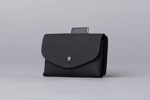 （仕様変更：新タイプ） enricheveryday × com-ono Everyday TINY Wallet／BLACK × BLACK（ブラック × ブラック）