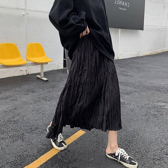 wrinkled skirt　10063