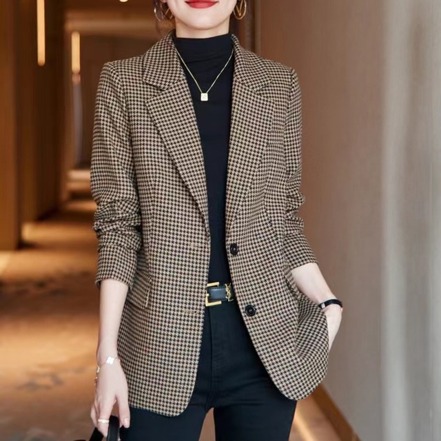 ボタンフロント 長袖 テーラード ジャケット K1152