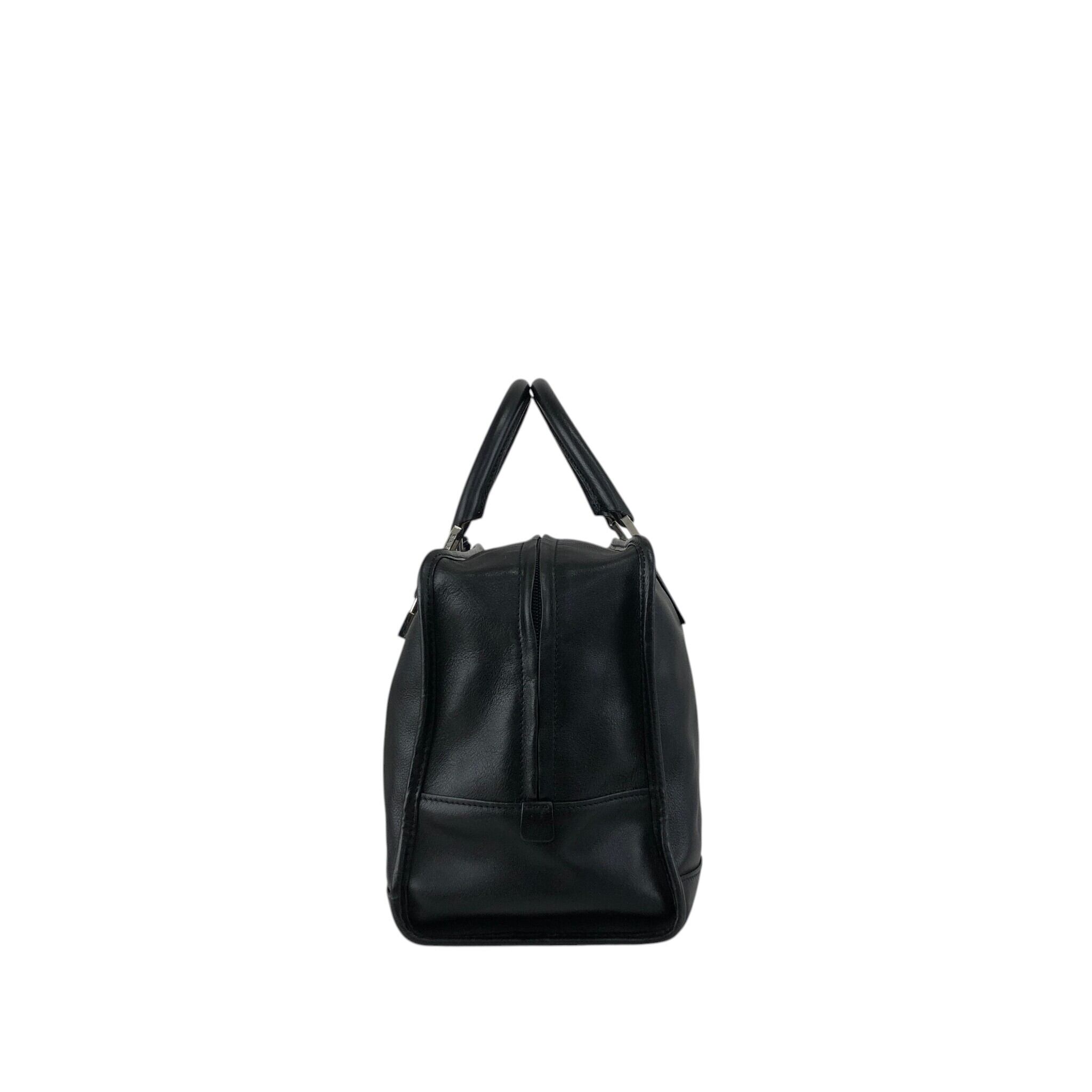 LOEWE ロエベ アマソナ36 ハンドバッグ ブラック アナグラム レザー
