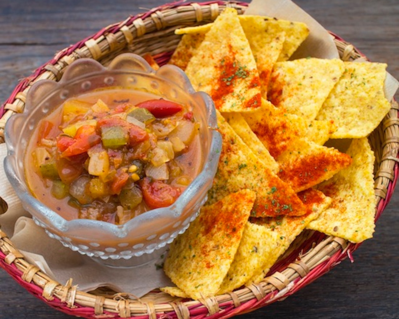 乳酸発酵 季節のサルサとオーガニックトルティーヤチップス　Lactic Acid Fermented - Seasonal Salsa & Organic Tortilla Chips