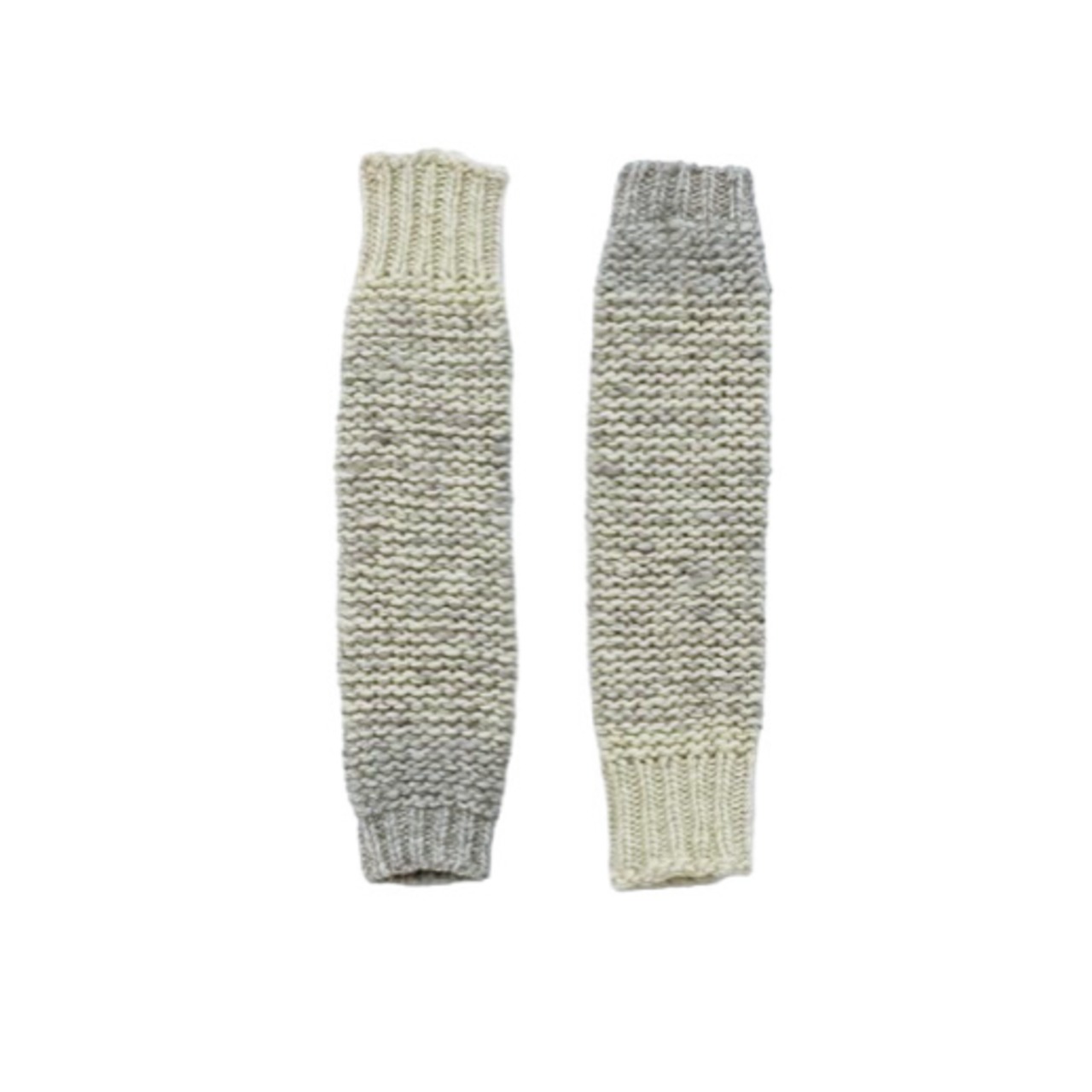 【英国羊毛の手つむぎ風レッグウォーマー】KNIT 097