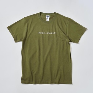 POST O'ALLS / 3008 / Shop Logo Tee / olive x white