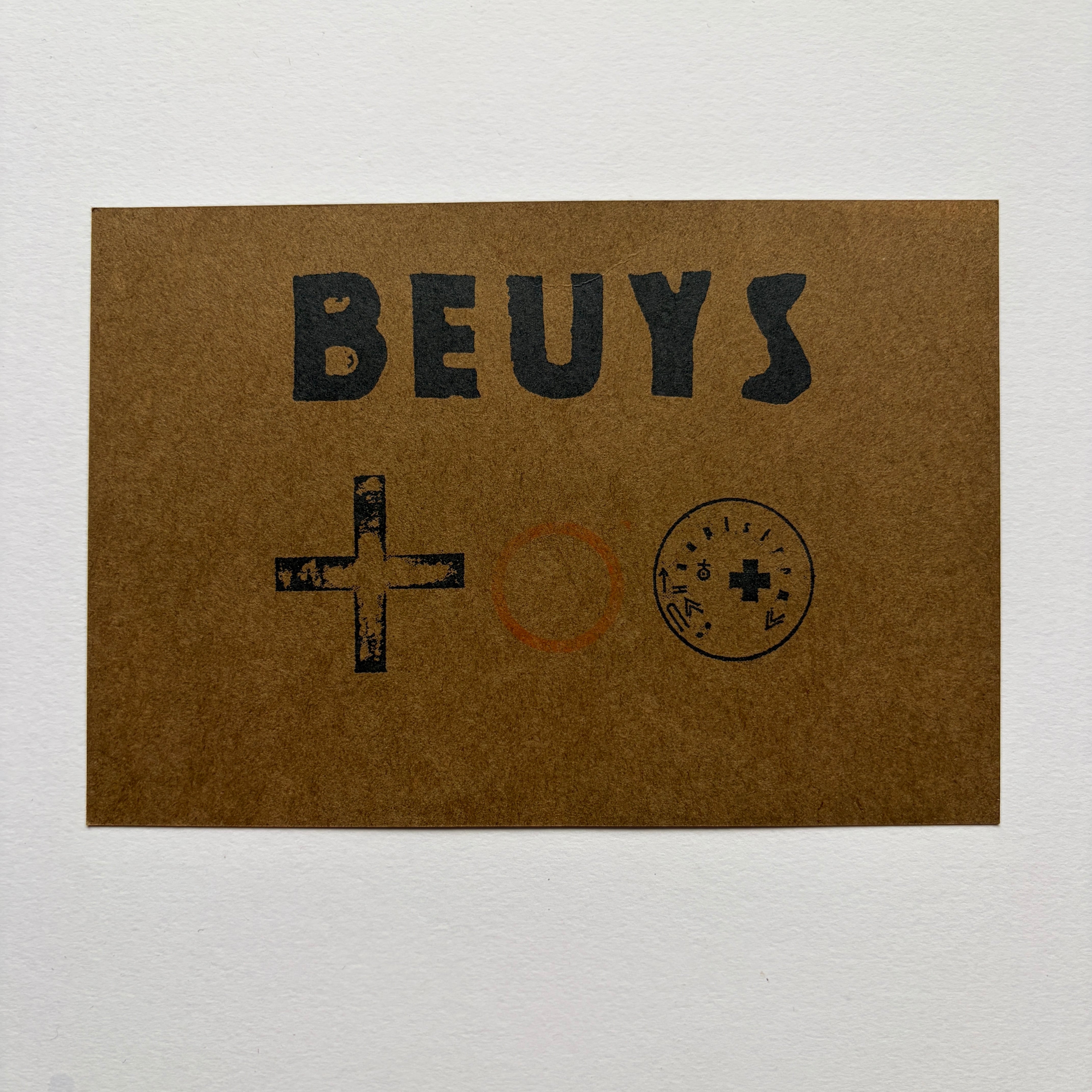 【 エフェメラ 】JOSEPH BEUYS  ヨーゼフ・ボイス　マルチプルズ＆サイン入ポスター展　GALLERY 360°　1994　 [3100211]
