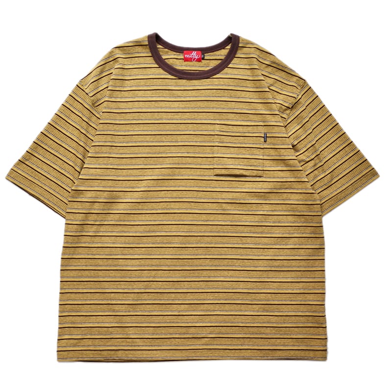 Canterbury 太ボーダー 刺繍ロゴ ポロシャツ 00s c-boy 平成