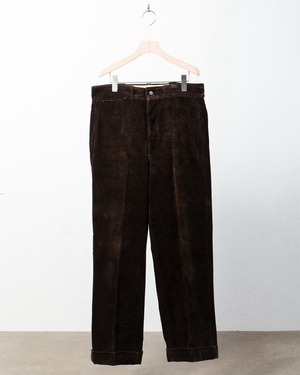 vintage wide silhouette corduroy trousers