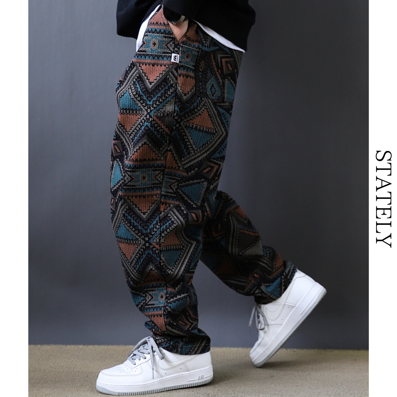 Ethnic Pattern Loose Pants_B60・画像5