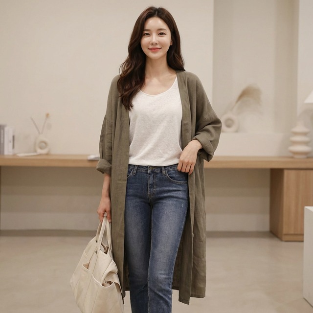 ロングタイプカジュアルコート（3color） A0427