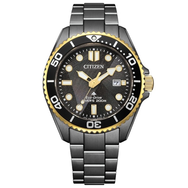 【人気商品】CITIZEN PRO MASTER シチズン プロマスター MARINE 世界限定6,700本 LIGHT in BLACK エコドライブ メンズ腕時計 BN0264-53E