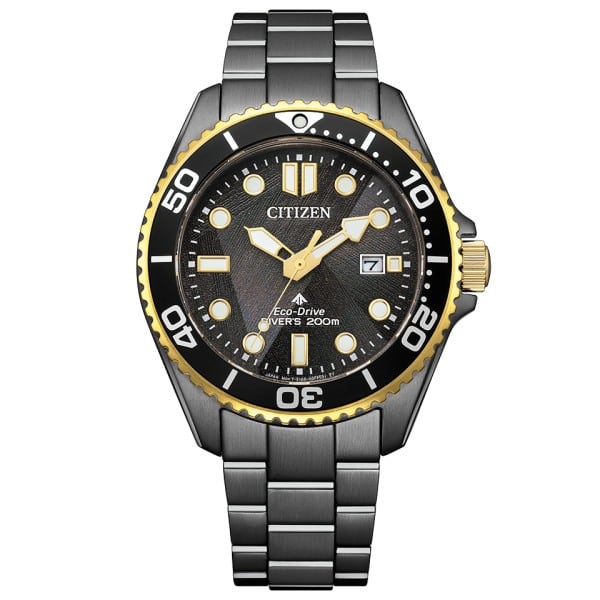 【人気商品】CITIZEN PRO MASTER シチズン プロマスター MARINE 世界限定6,700本 LIGHT in BLACK エコドライブ メンズ腕時計 BN0264-53E