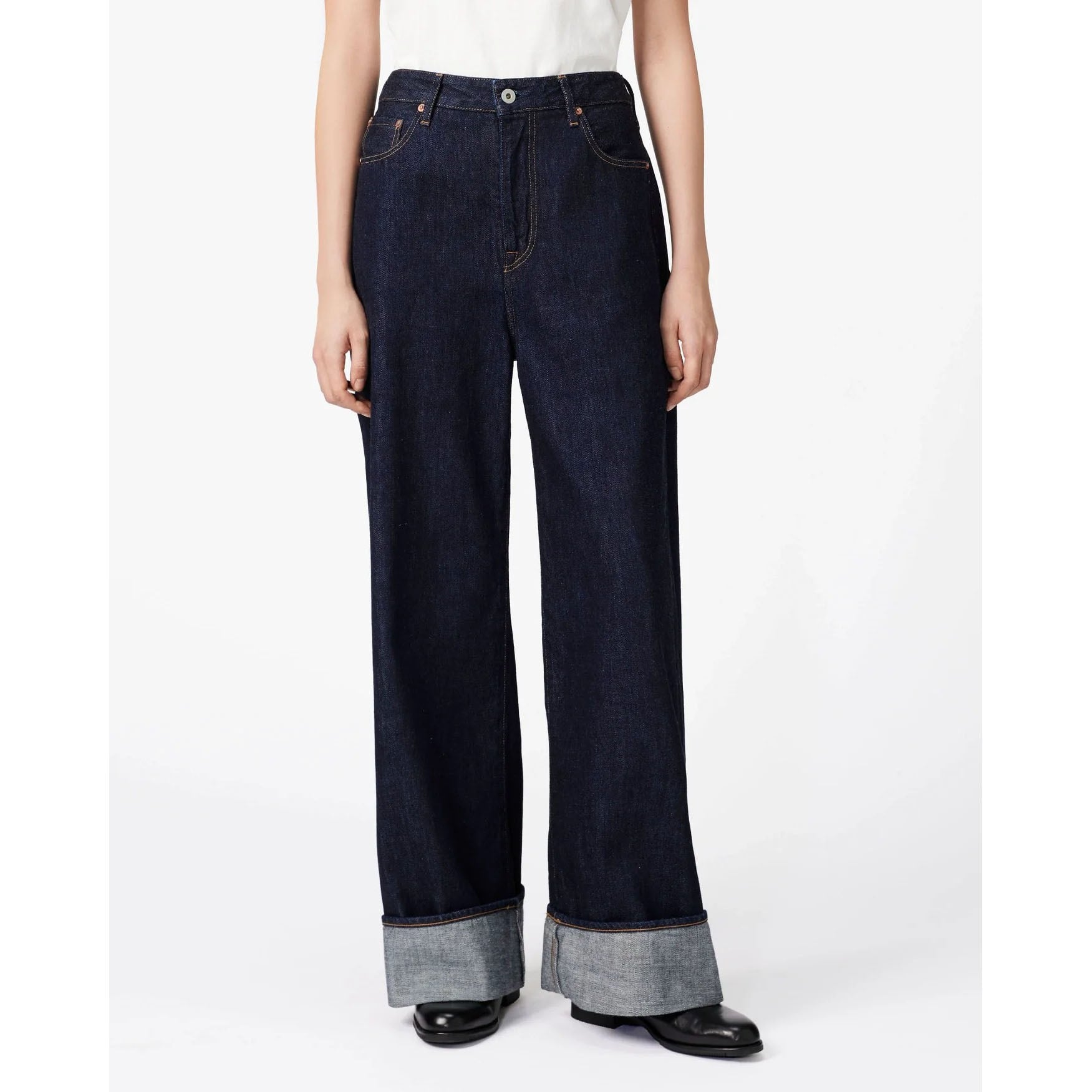 Japan Blue Jeans Selvedge Wide Straight Jeans Indigo