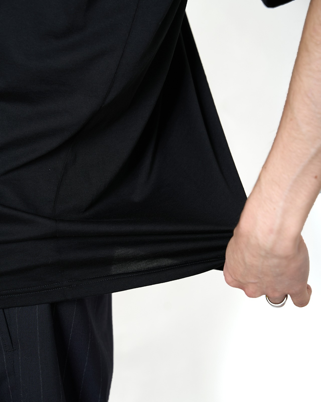 ssstein "SUVIN COTTON BASIC TEE〔OFF WHITE〕"