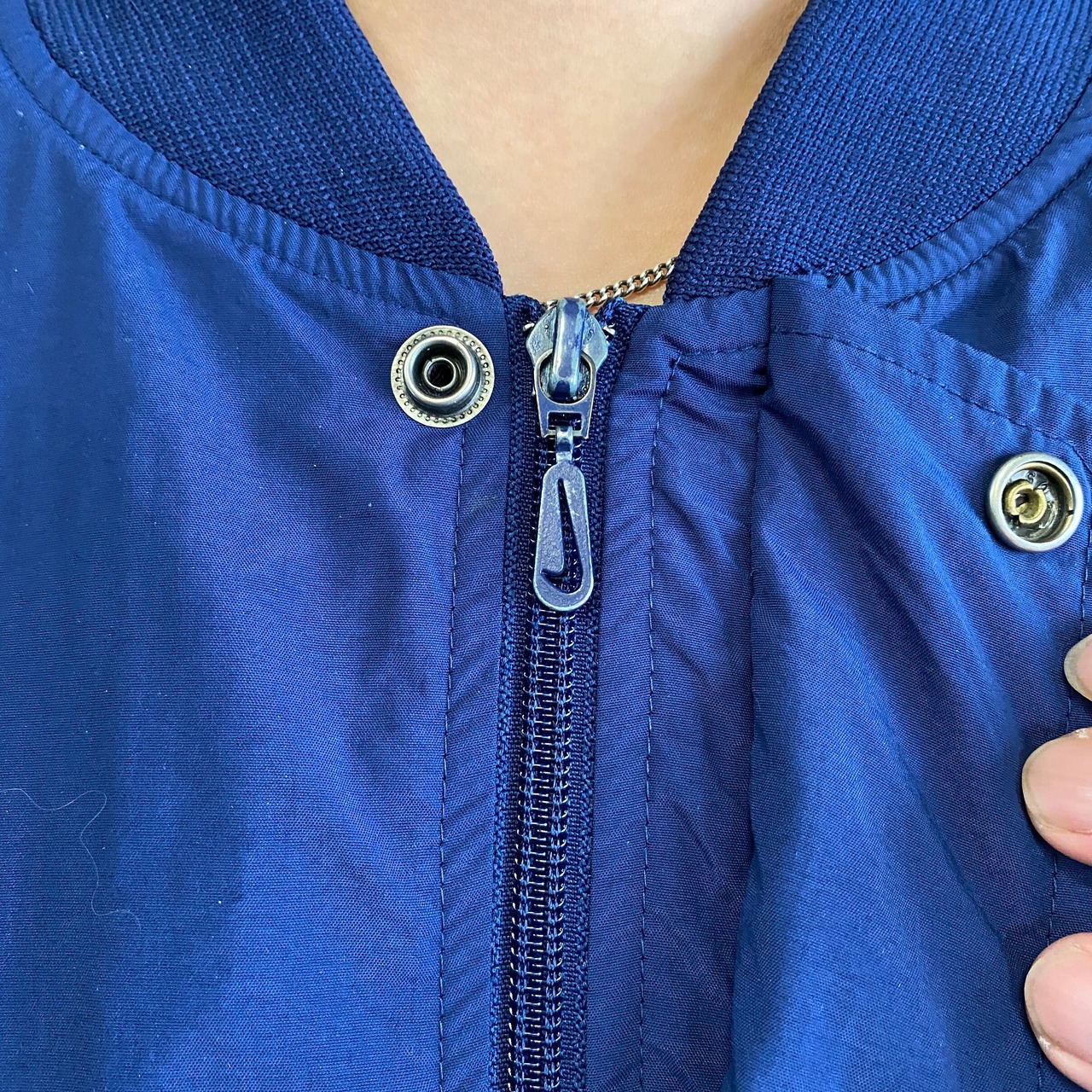 90年代 NIKE ナイキ ワンポイント刺繍 リフレクター ナイロンブルゾン 