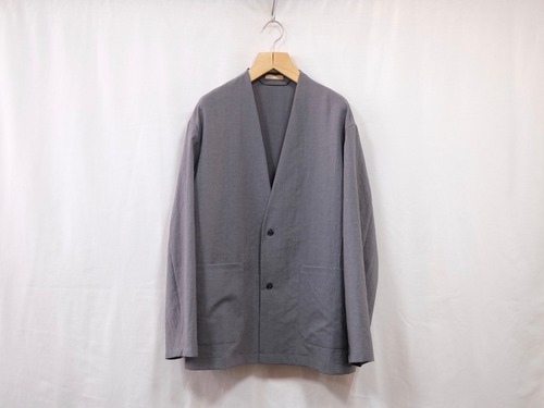 LAMOND”SHARI NO COLLAR JACKET GRAY”