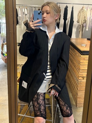 【25SS】Maison MIHARA YASUHIRO ミハラヤスヒロ / Chalk Stripe Wool Jacket / ジャケット