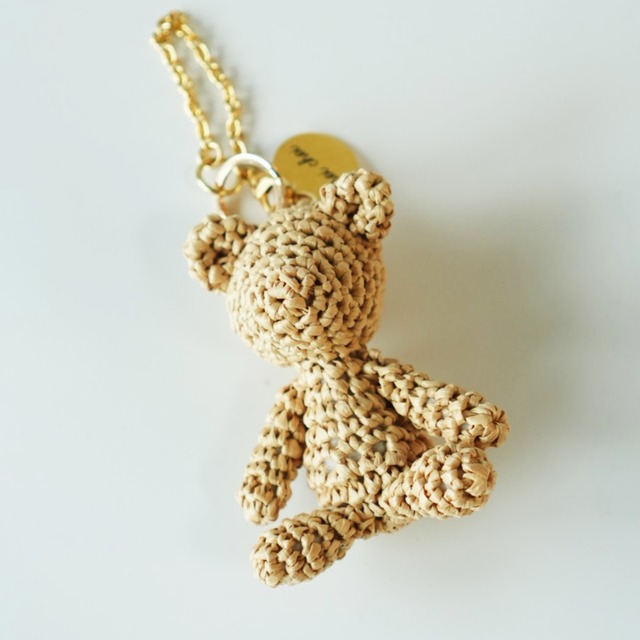 Raffia Bear Charm