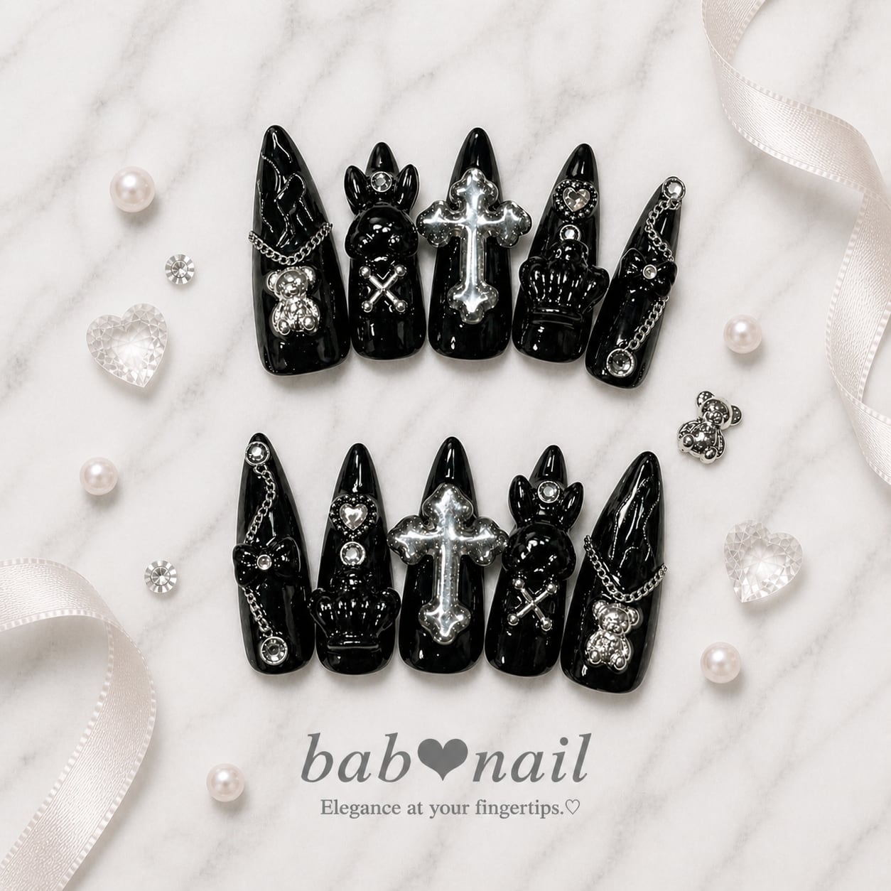 ♡×サブカル地雷系ネイルチップ×♡ | bab❤︎nail Jewelry