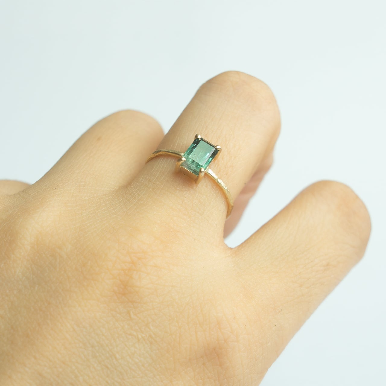 Rock Ring ーバイカラートルマリン | Kumiko Taya jewelry