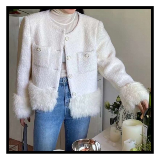 ファーボアジャケット