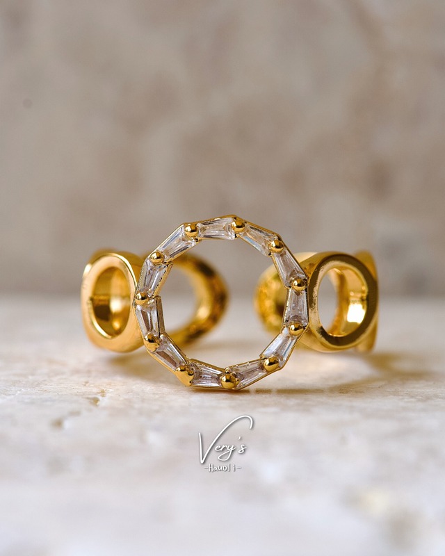 Zirconia Round Ring【Very's Jewelry】