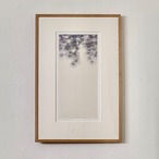 筆塚稔尚「雨のつまさき」 FUDEZUKA Toshihisa "Ripples Dance-4" / etching, Buran(with frame) thumbnail 1