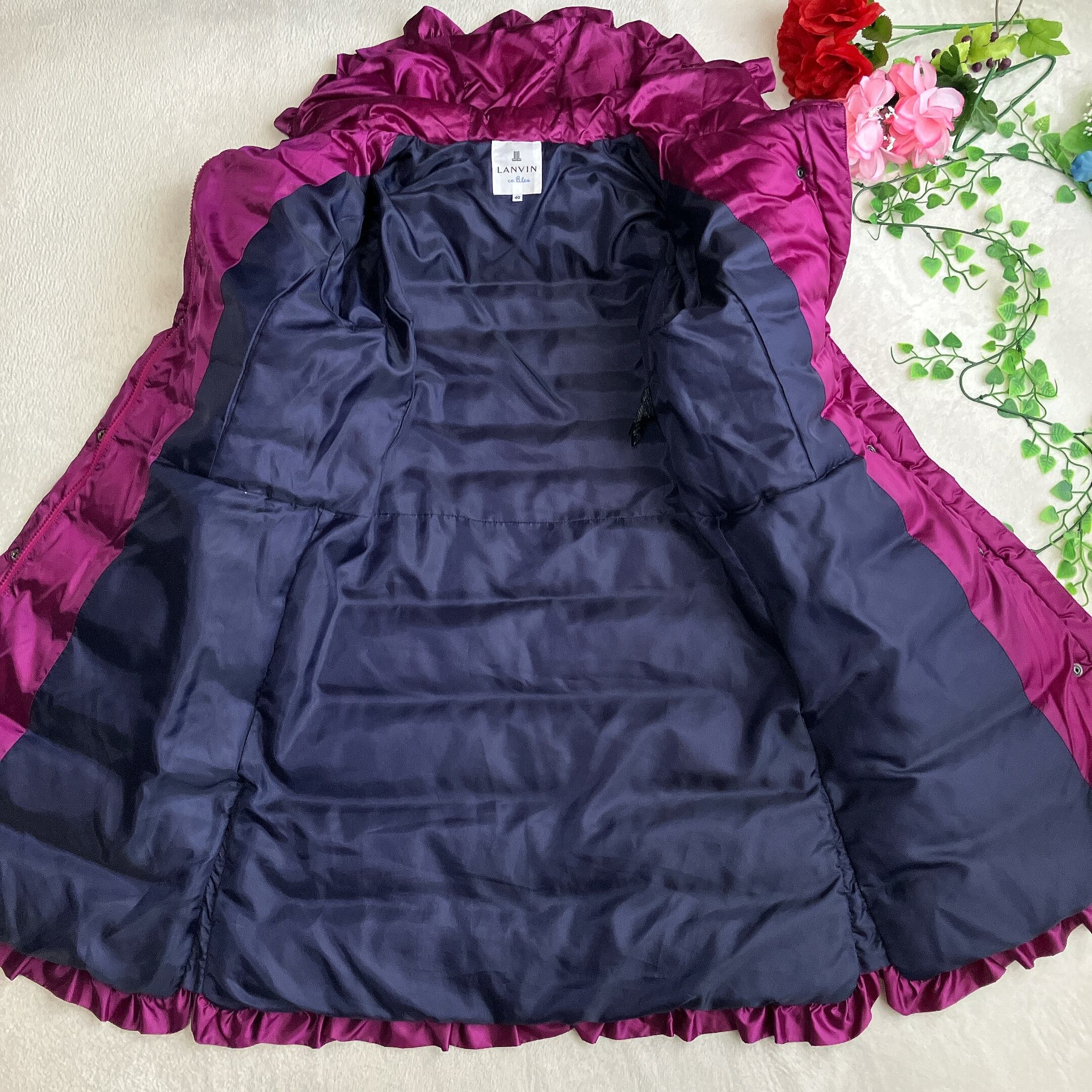 極美品】【軽量】LANVIN en Bleu ランバンオンブルー☆フリル