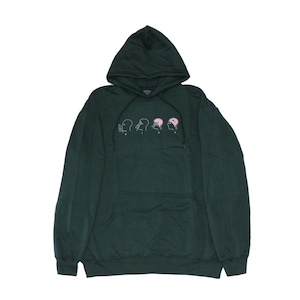 DIAL TONE BRAINWASH HOODIE FOREST サイズXL