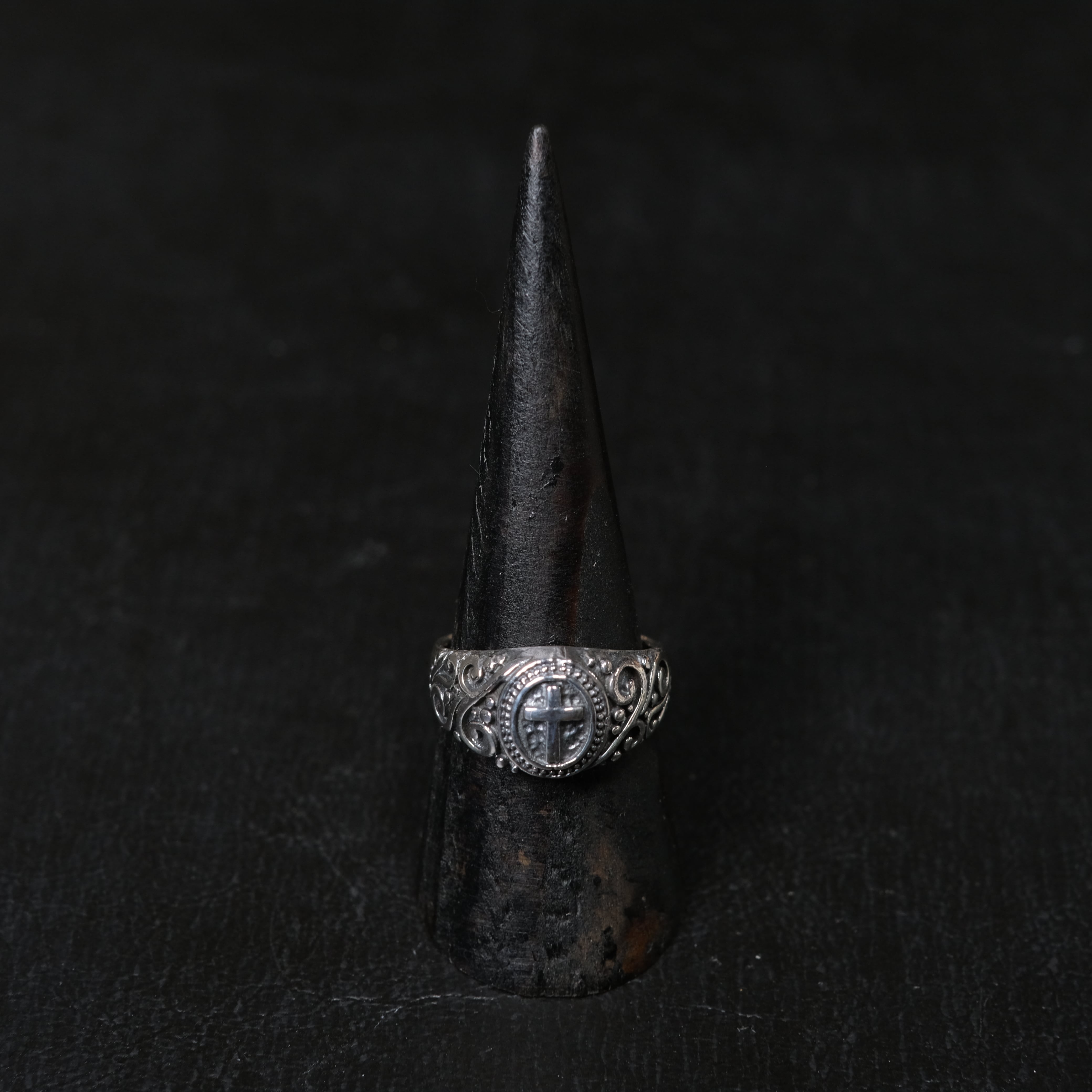 シルバー925 silver キリストデザインリング/軽研磨仕上げ/16号/18号/21号