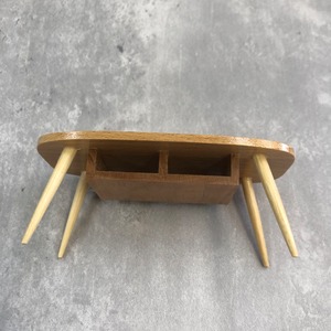 020-30185　ミニチュア家具　＊1/12サイズ＊ table&chair　ソファテーブル　ナチュラル