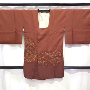 着物・道行コート・辻が花・茶系地・No.200701-1750・梱包サイズ60