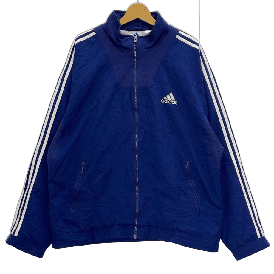 90s adidas 三本ライン 万国旗タグ ブルゾン 古着 グリーン L 【公式通販】