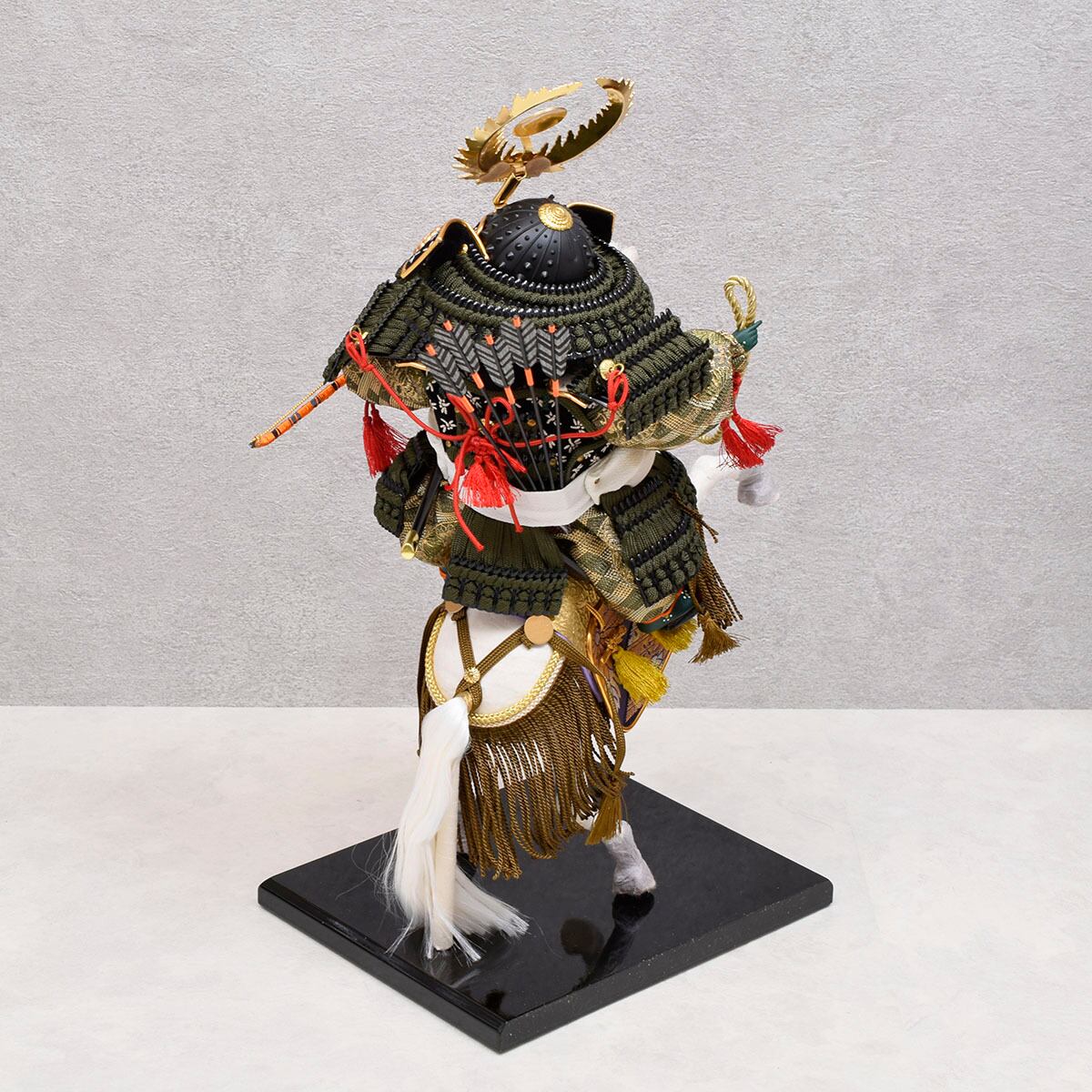 馬上武者像 大将飾り【勇侍・家康】馬上武者｜コンパクト｜五月人形｜モダン