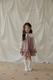 韓国子供服 / 26Autumn / 〖取寄〗Melikey / ダブルカラーTシャツ / 女子服 *XS~JM*