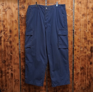 90s RRL USA製 ヘリンボーン カーゴパンツ W36 /ralphlauren ラルフローレン 初期タグ 黒タグ ネイビー