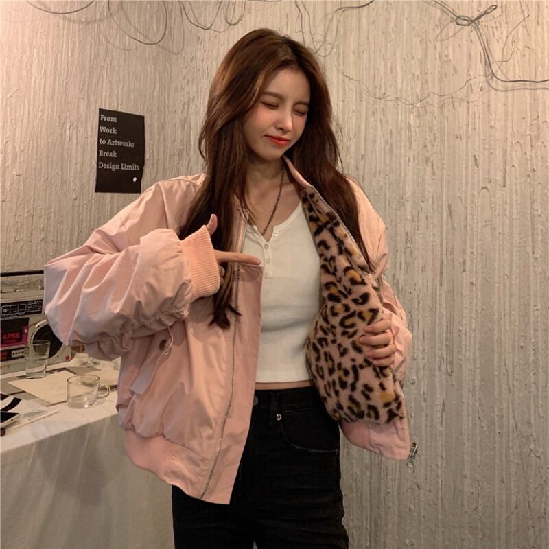 スタイルレオパードプリント柄ベルベットコート レディースウィンタージャケット 大人ガーリー スウィート キュート カジュアル 冬物 萌量不足84662556958