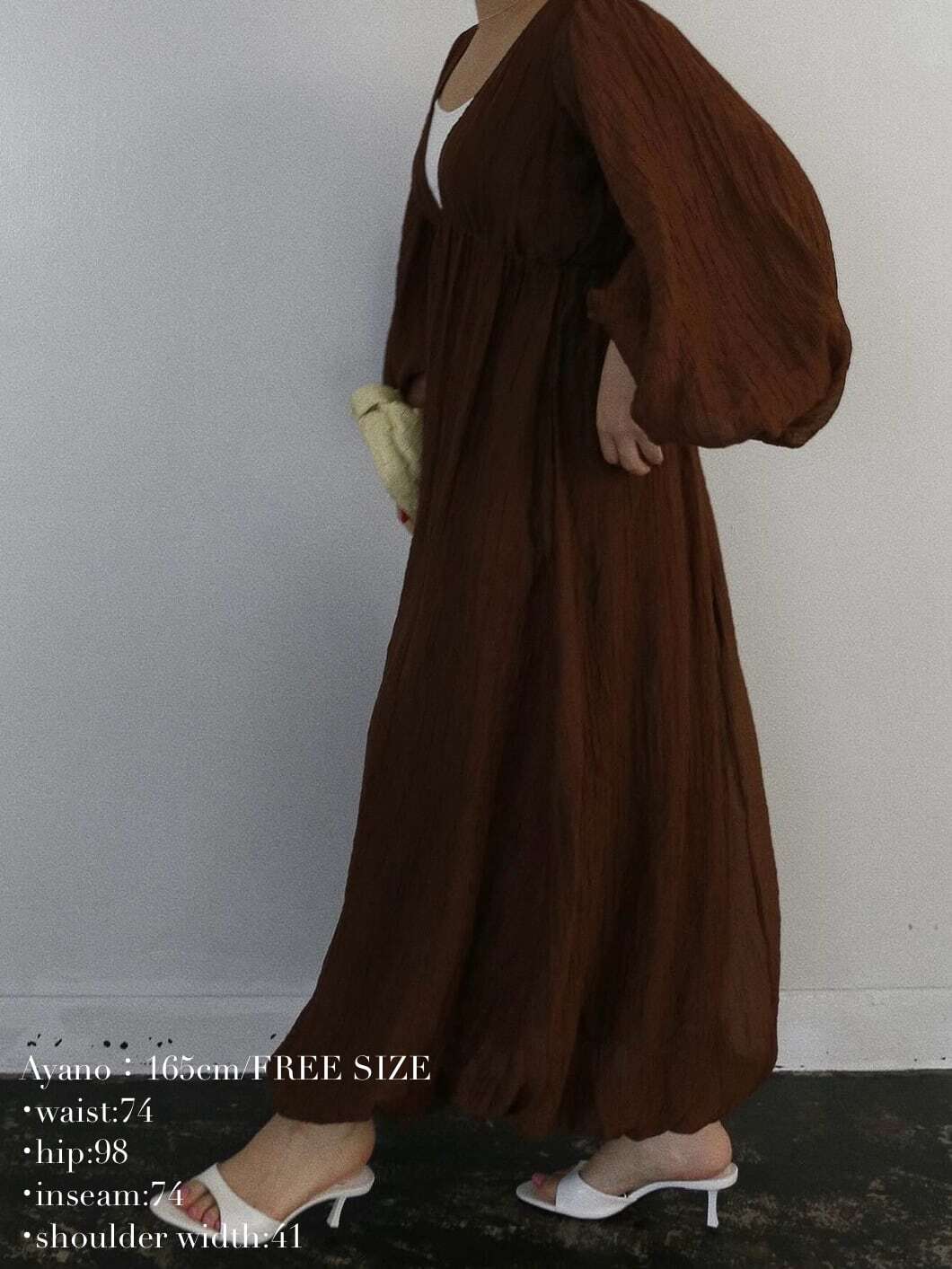 ワンピース Acka balloon form one-piece size2 balloon form one-piece – Acka online store